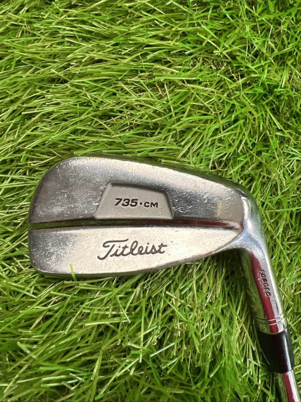 Titleist 735 CM 9 Iron Forged RH FCM 6.0 Stiff Flex Shaft 36"