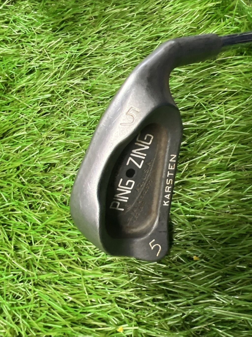 Vintage Ping Zing 5 Iron Black Dot RH Steel Shaft 38"