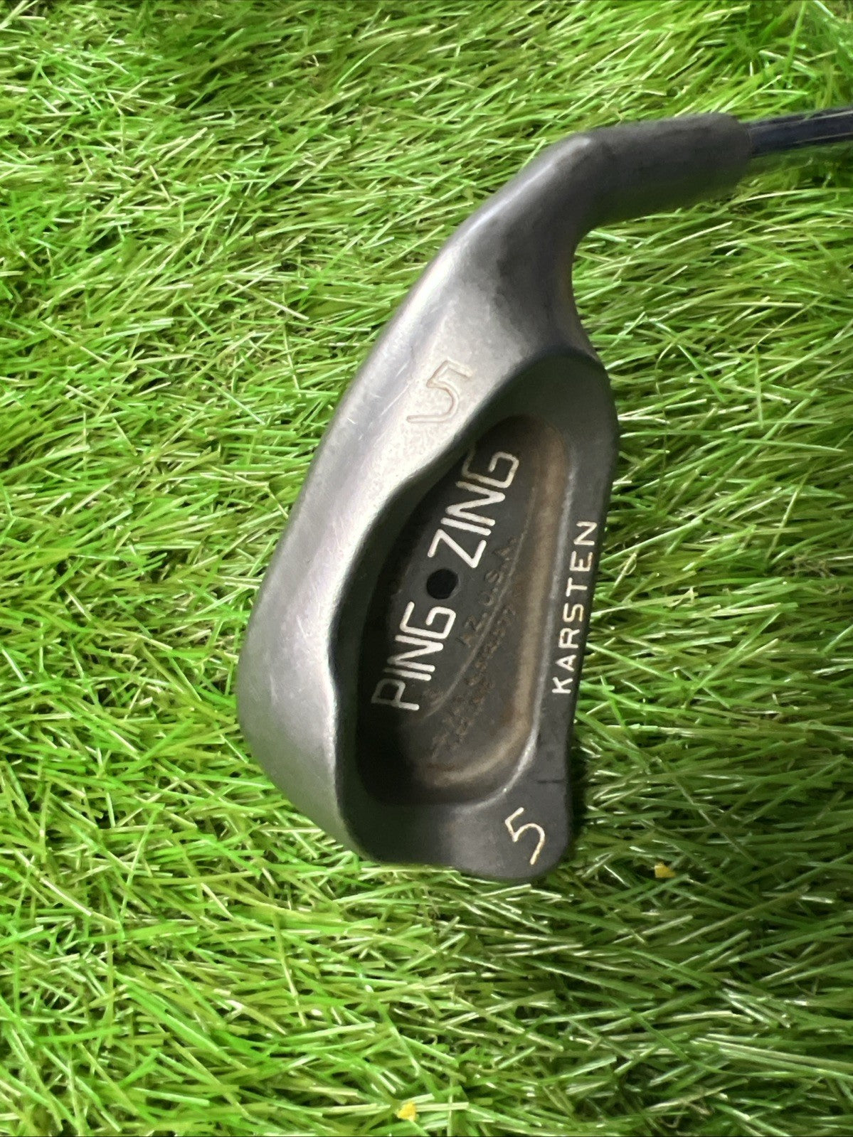 Vintage Ping Zing 5 Iron Black Dot RH Steel Shaft 38"