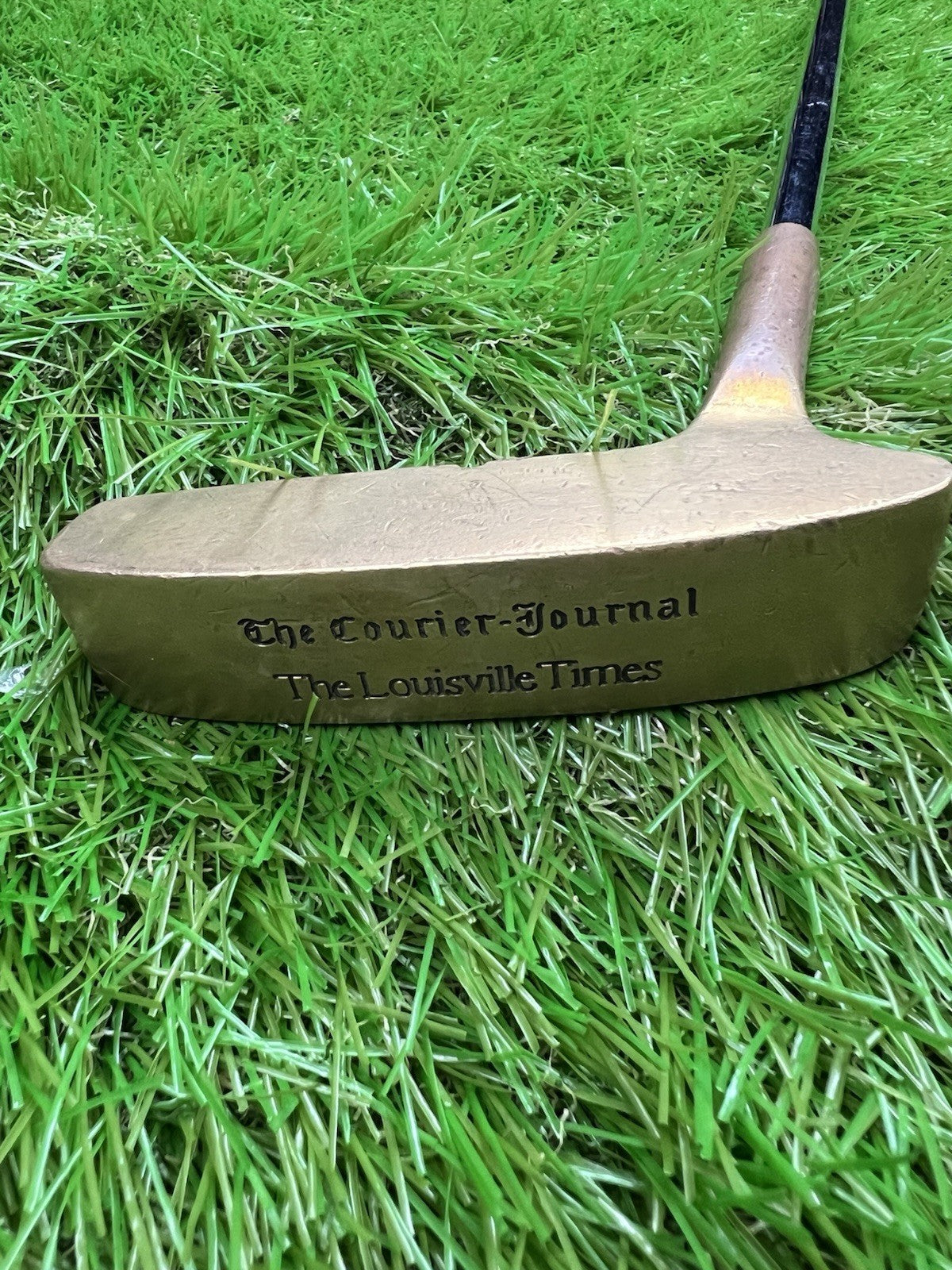 Brass Putter Blade Head RH Steel Shaft 36"