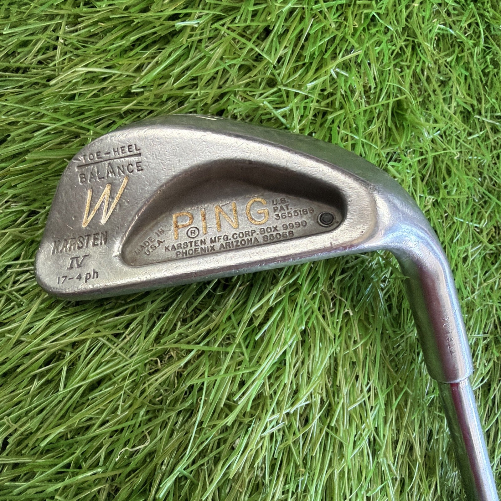 Vintage Ping Karsten IV Pitching Wedge Black Dot RH Steel Shaft 33"