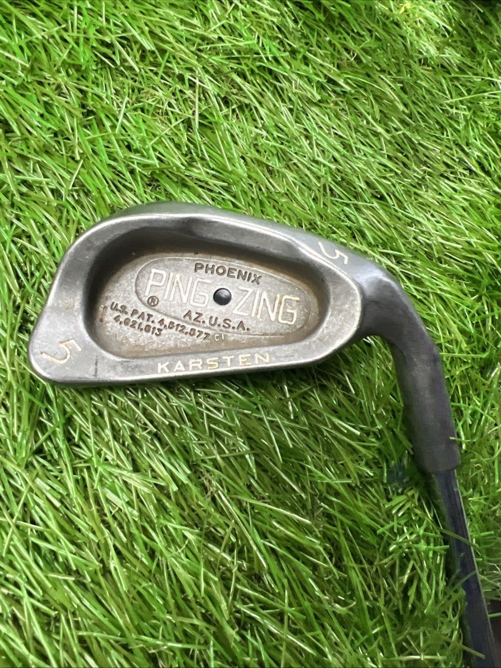 Vintage Ping Zing 5 Iron Black Dot RH Steel Shaft 38"