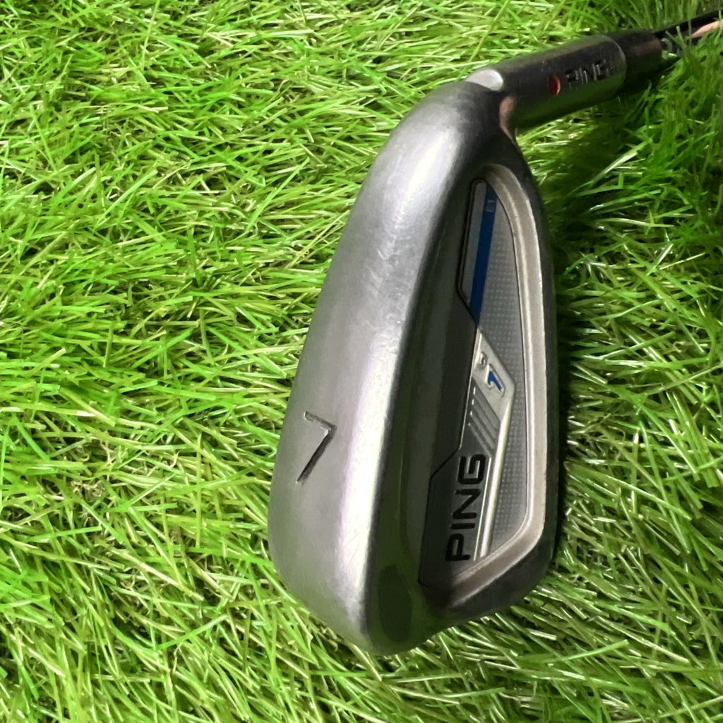 Ping i E1 7 Iron Red Dot RH KBS Tour 105 X-Stiff Flex Shaft 37"