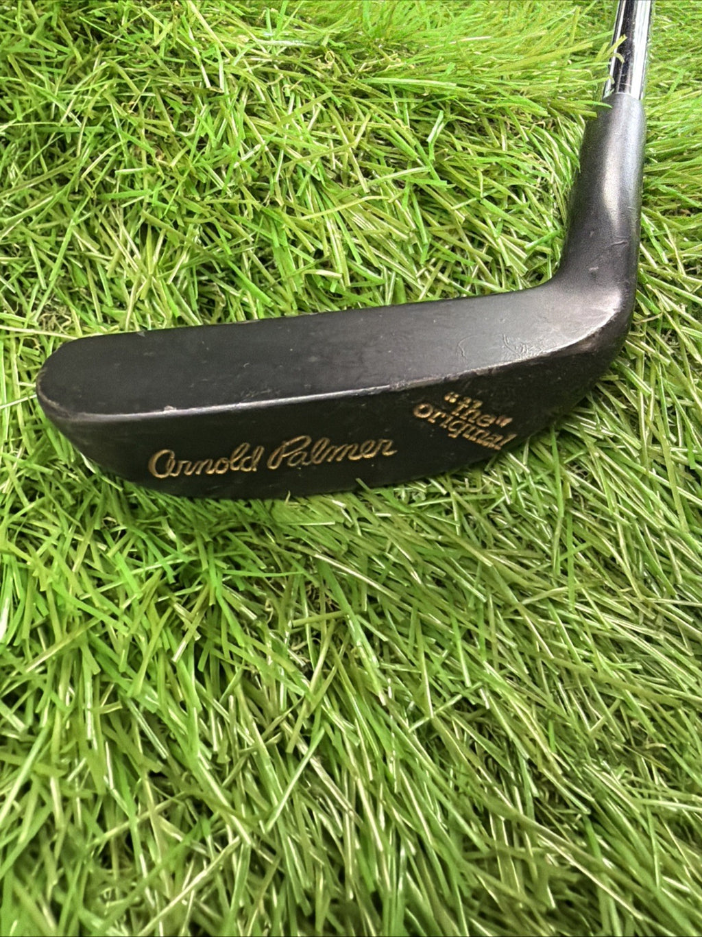 Vintage Arnold Palmer 'the orginal' Putter RH Leather Grip 35" Pristine