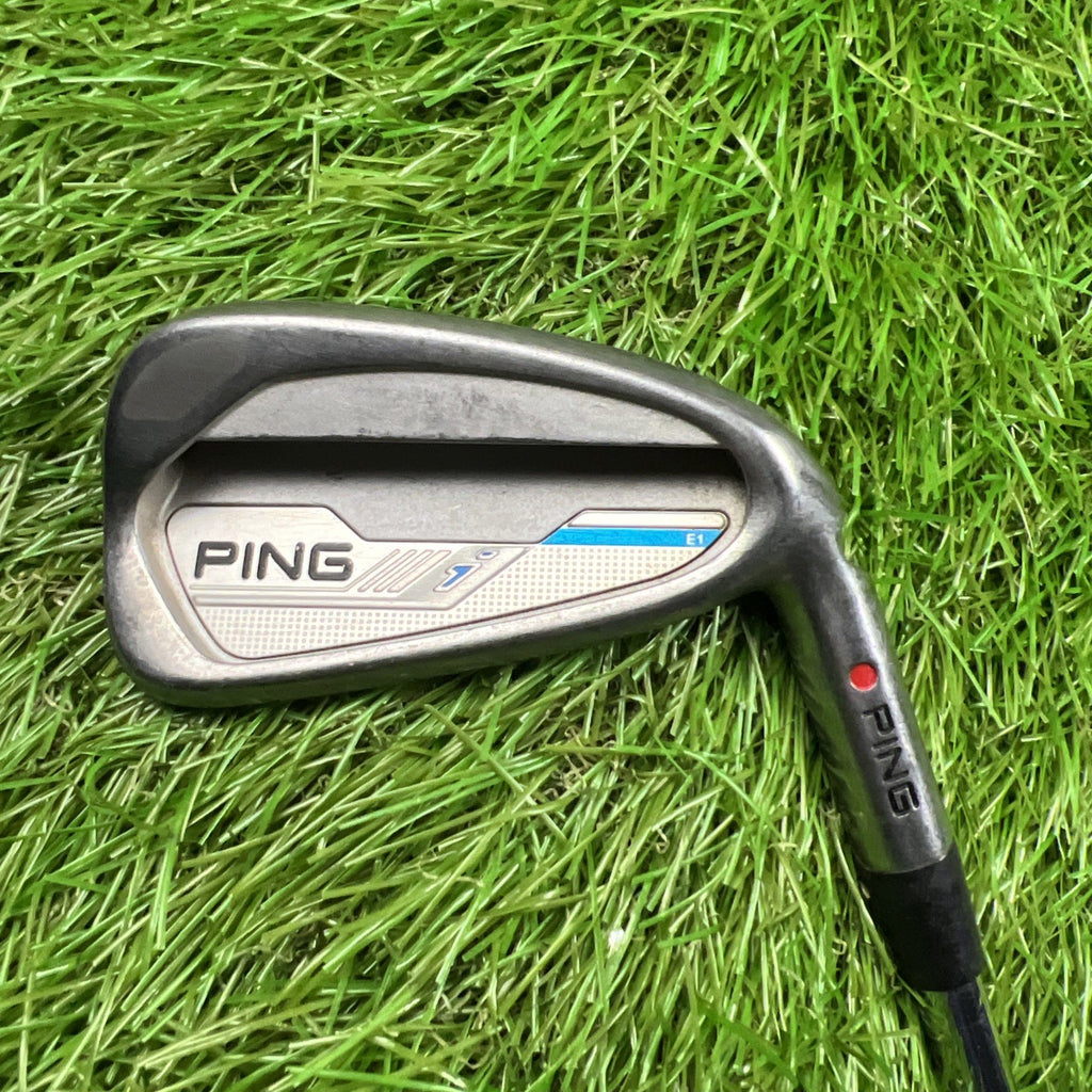 Ping i E1 7 Iron Red Dot RH KBS Tour 105 X-Stiff Flex Shaft 37"