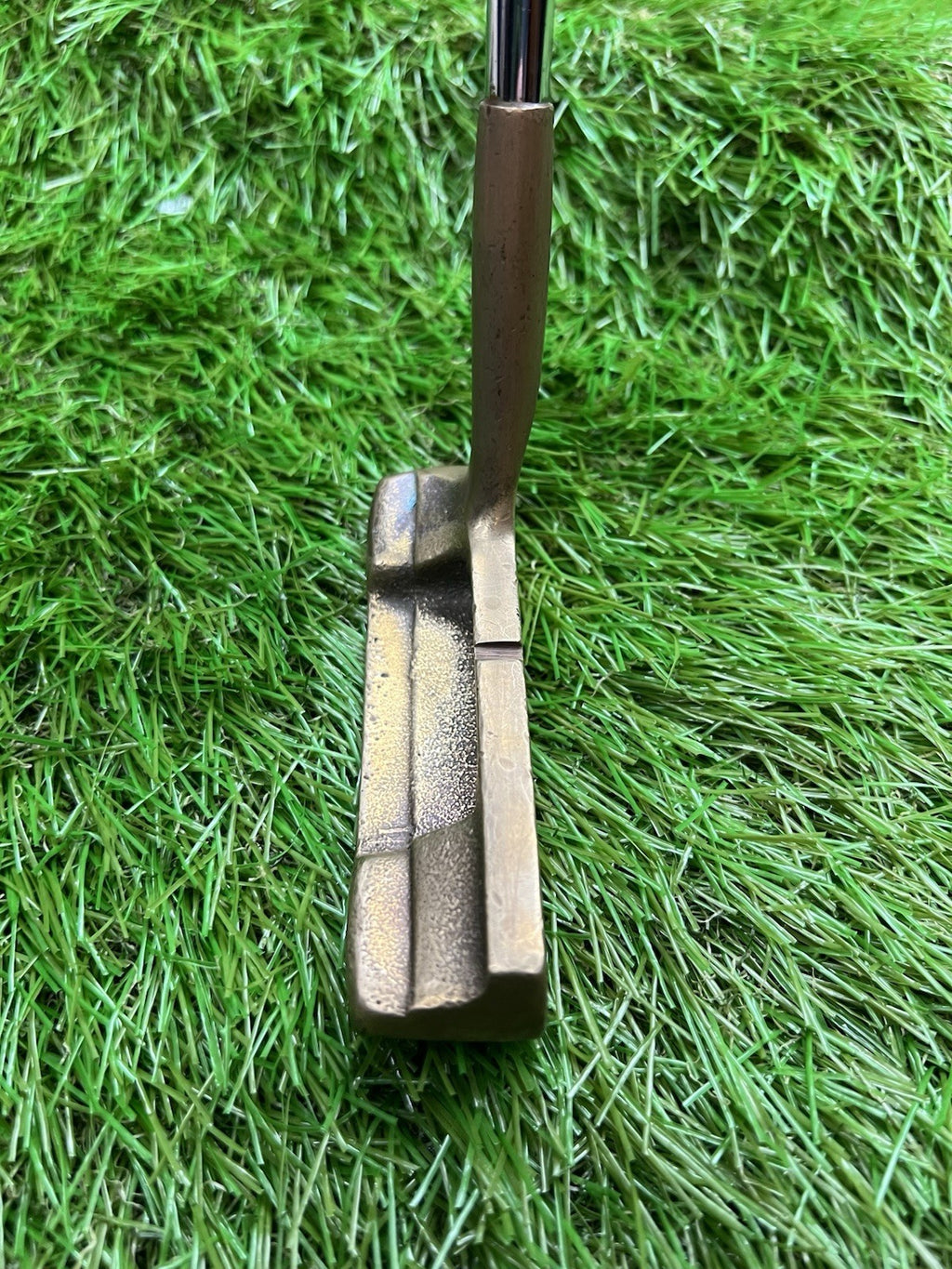 Brass Putter Blade Head RH Steel Shaft 36"