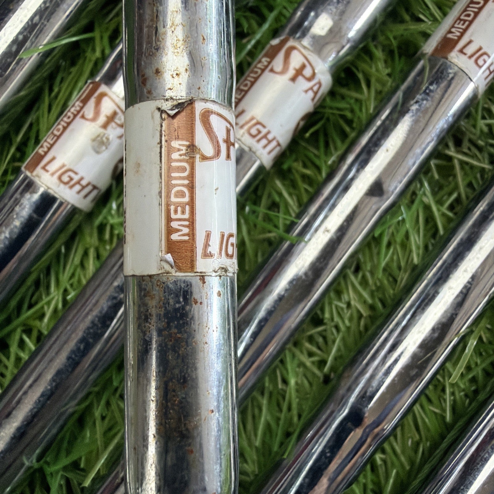Vintage Spalding Pro Flite Iron Set (3-PW) RH Light Weight Medium Flex Shafts