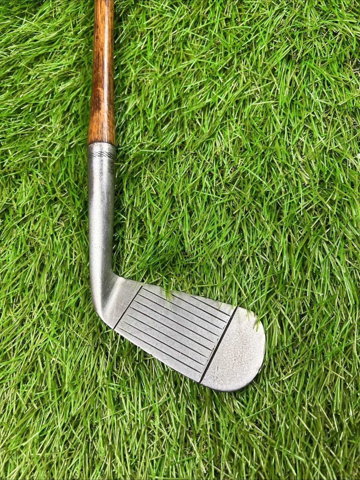Rare Antique 1915 (ca.) Go-Sum Hickory Shaft 2 Iron LH Original Grip- Pristine